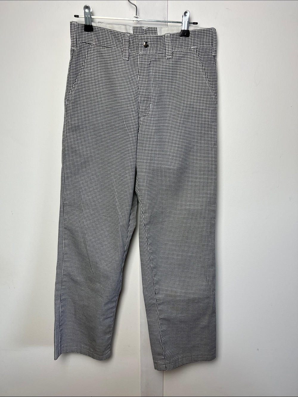 Vintage Houndstooth Black & White Chef Kitchen Classic fit Pants trousers